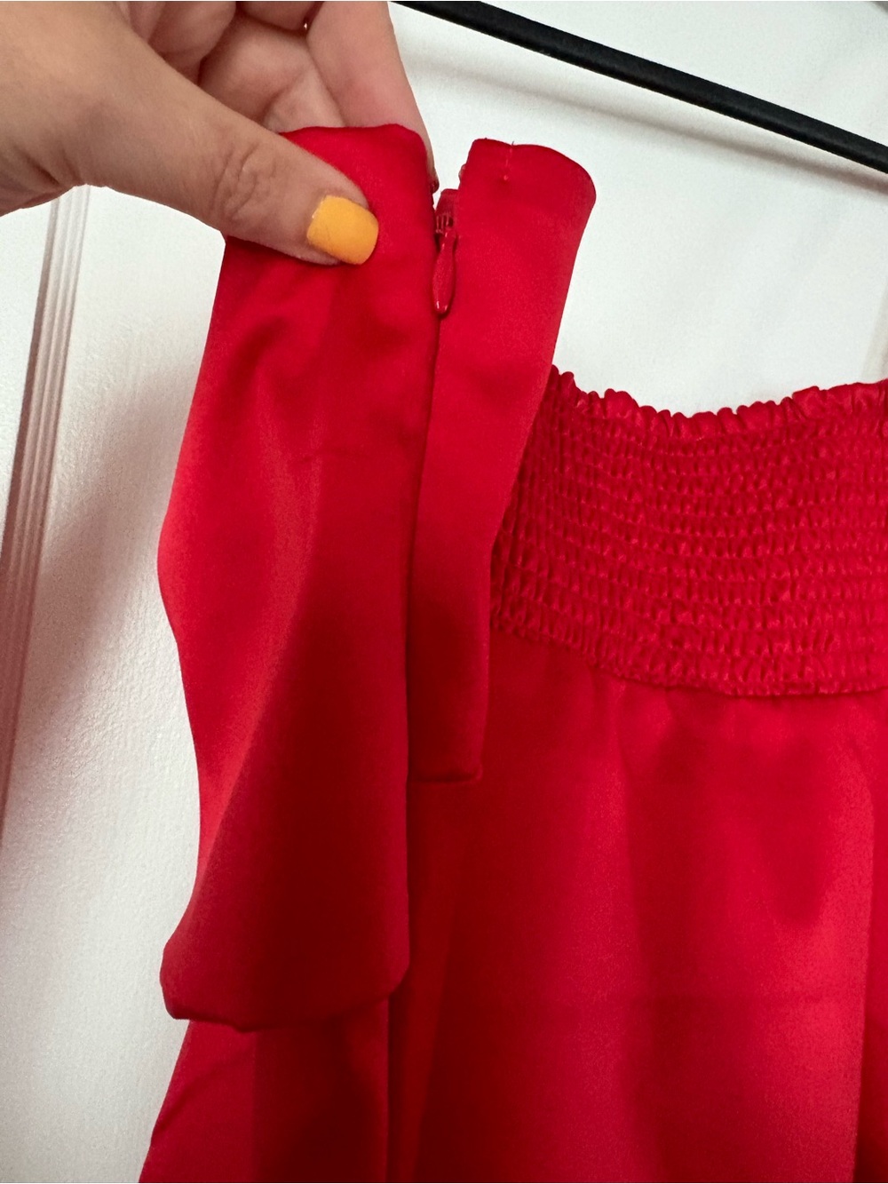 LOFT Red Bow-Front Spaghetti Strap Top - Picture 3 of 5